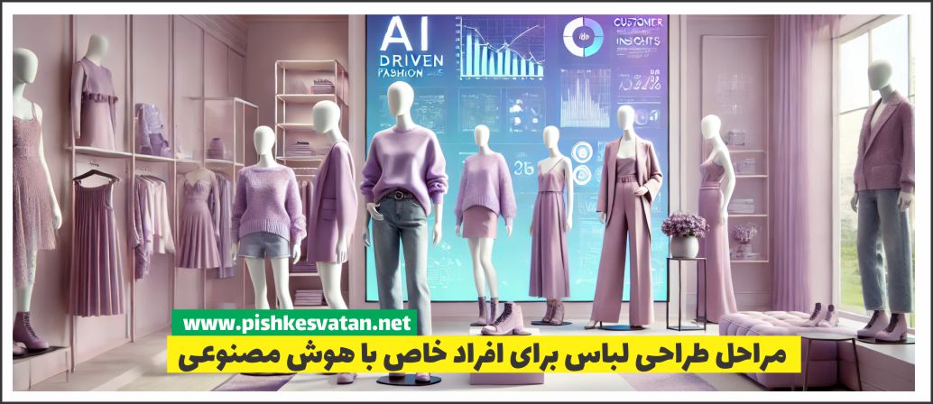 مراحل طراحی لباس برای افراد خاص با هوش مصنوعی