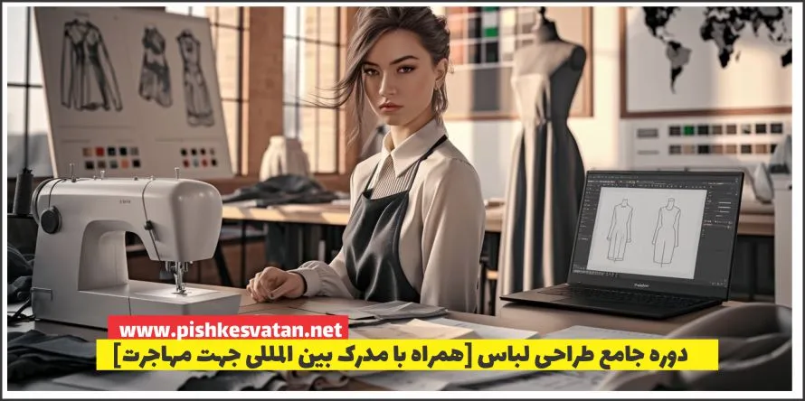 دوره جامع طراحی لباس [همراه با مدرک بین المللی جهت مهاجرت]