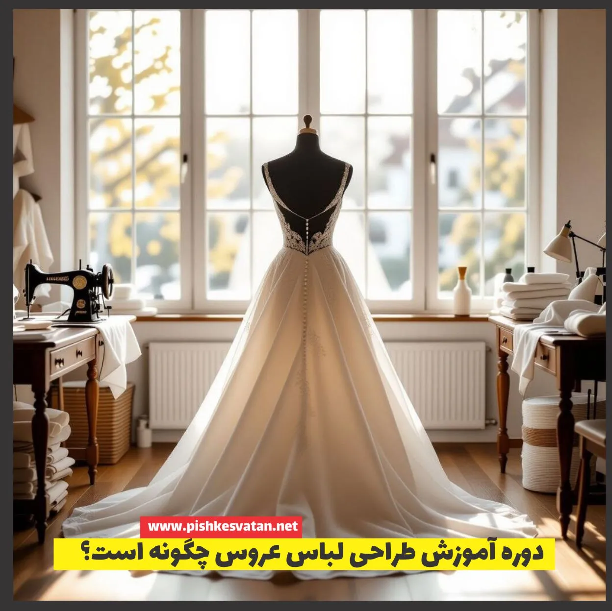 دوره آموزش طراحی لباس عروس چگونه است؟